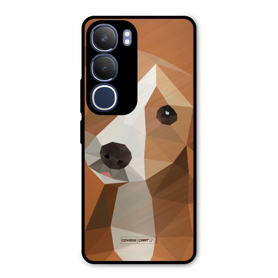 Cute Dog Metal Back Case for Vivo Y29