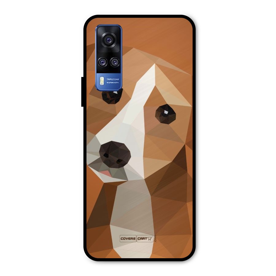 Cute Dog Metal Back Case for Vivo Y31