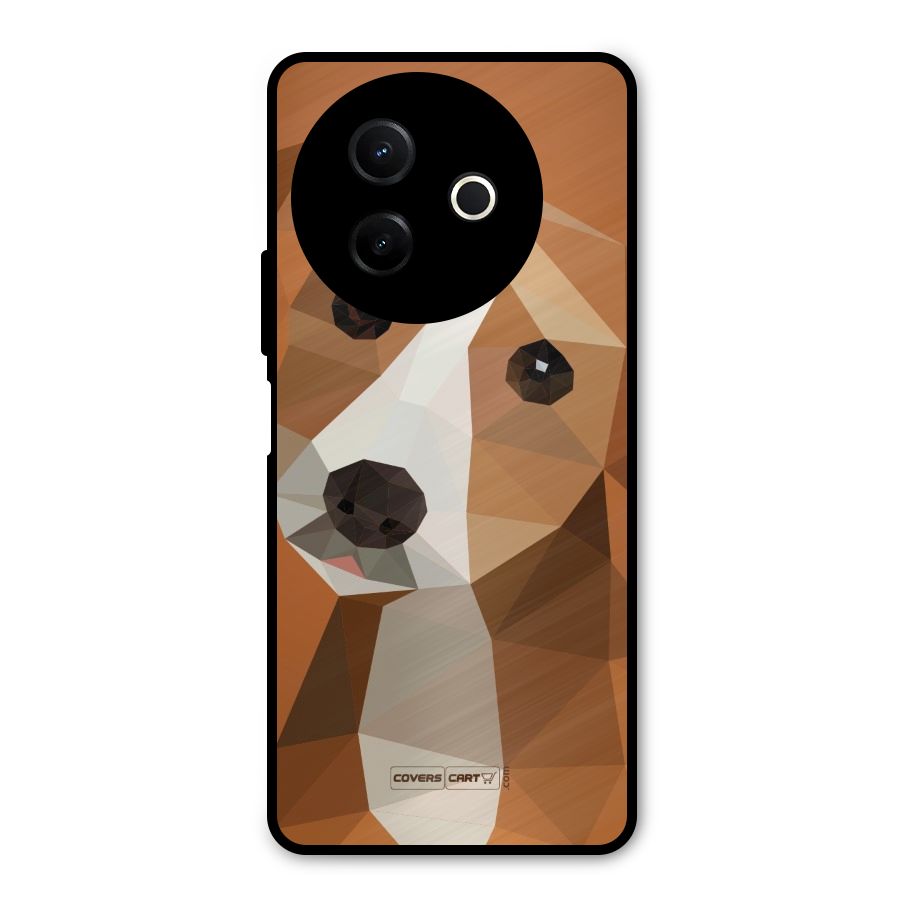 Cute Dog Metal Back Case for Vivo Y39