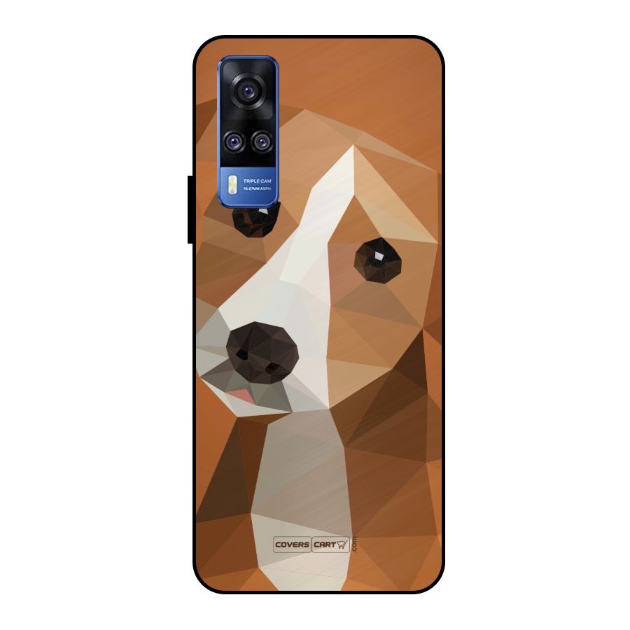 Cute Dog Metal Back Case for Vivo Y51