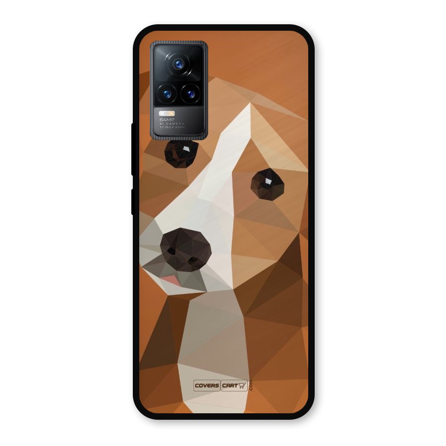 Cute Dog Metal Back Case for Vivo Y73