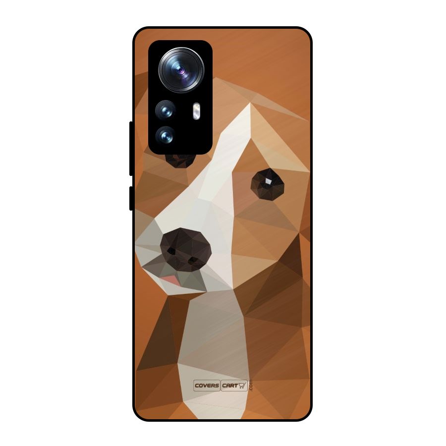 Cute Dog Metal Back Case for Xiaomi 12 Pro