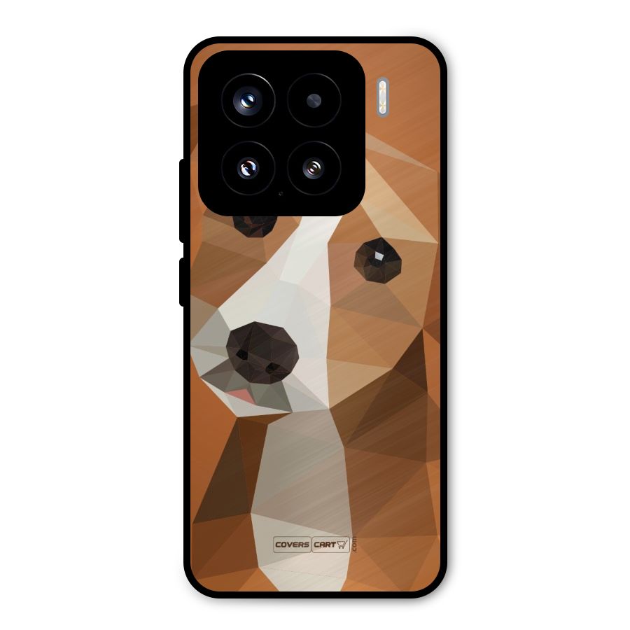 Cute Dog Metal Back Case for Xiaomi 15