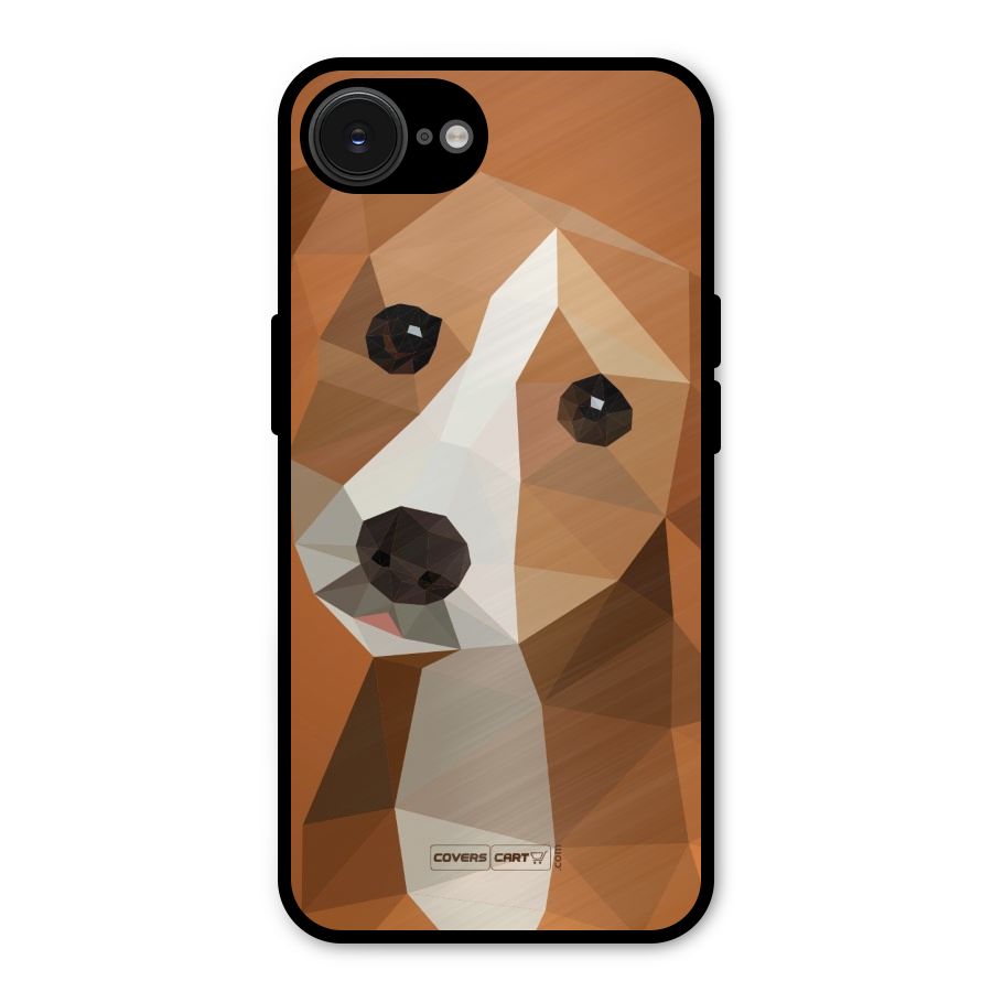 Cute Dog Metal Back Case for iPhone 16e