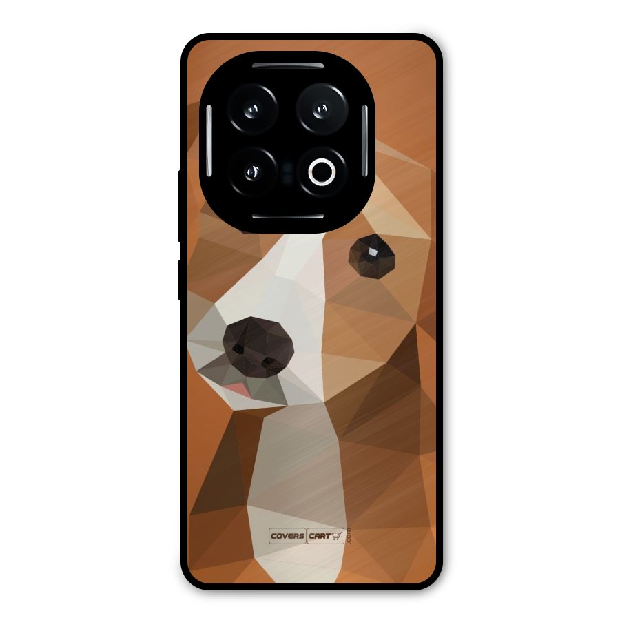Cute Dog Metal Back Case for iQOO 13