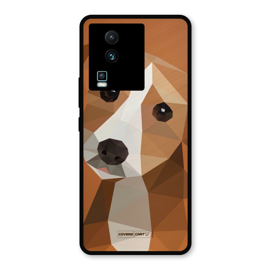 Cute Dog Metal Back Case for iQOO Neo 7 Pro