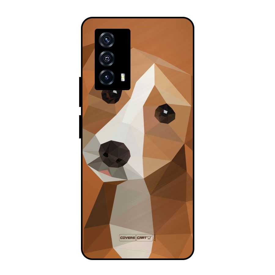 Cute Dog Metal Back Case for iQOO Z5