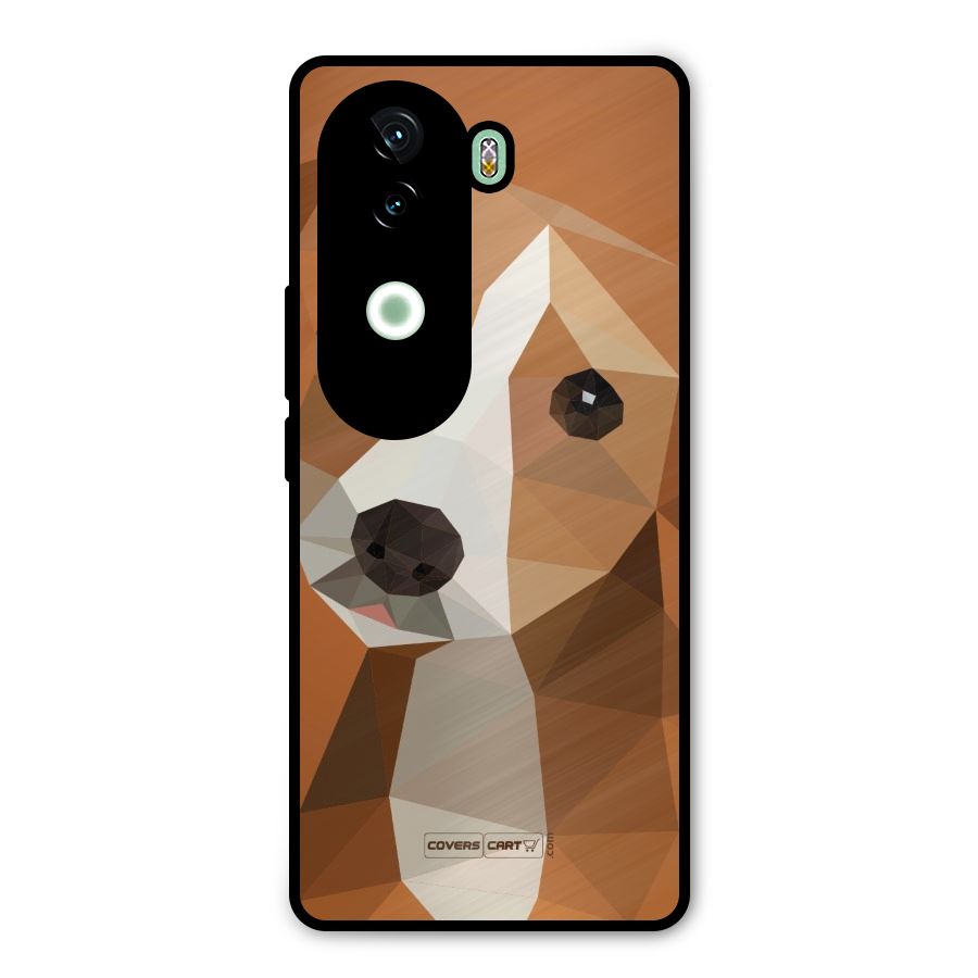 Cute Dog Metal Back Case for iQOO Z9s