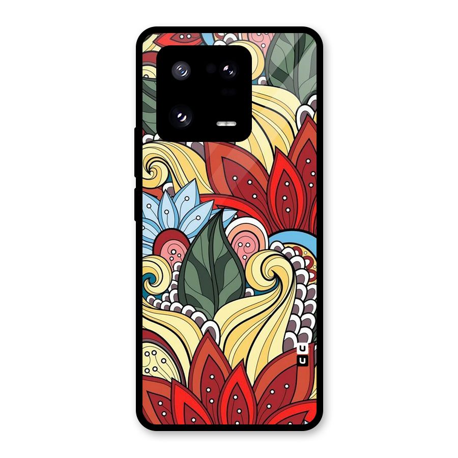 Cute Doodle Glass Back Case for Xiaomi 13 Pro