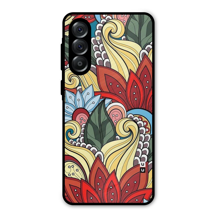 Cute Doodle Metal Back Case for Galaxy A56