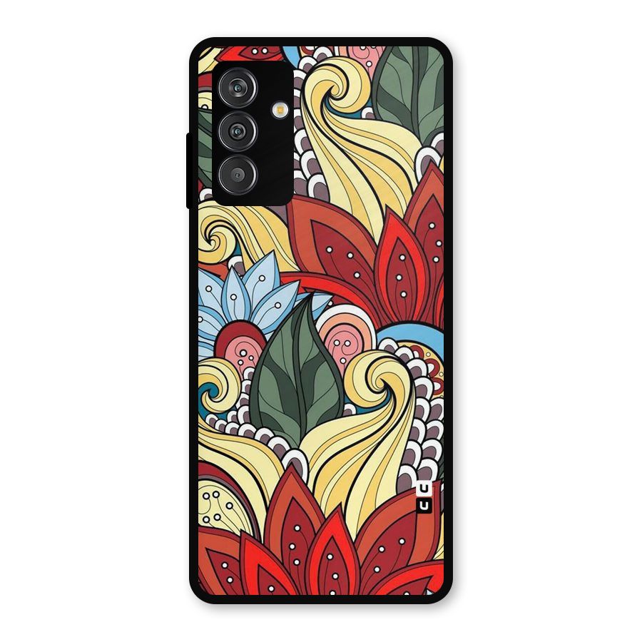 Cute Doodle Metal Back Case for Galaxy F13