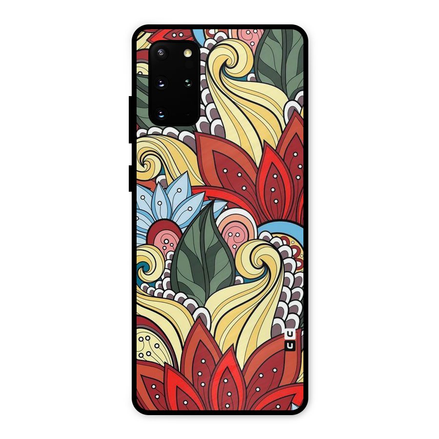 Cute Doodle Metal Back Case for Galaxy S20 Plus