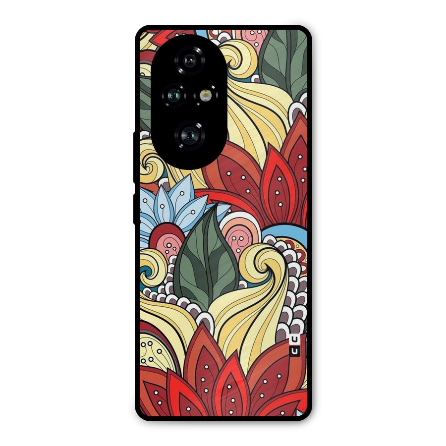 Cute Doodle Metal Back Case for Honor 200 Pro
