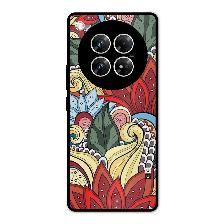Cute Doodle Metal Back Case for Infinix Zero 40 5G