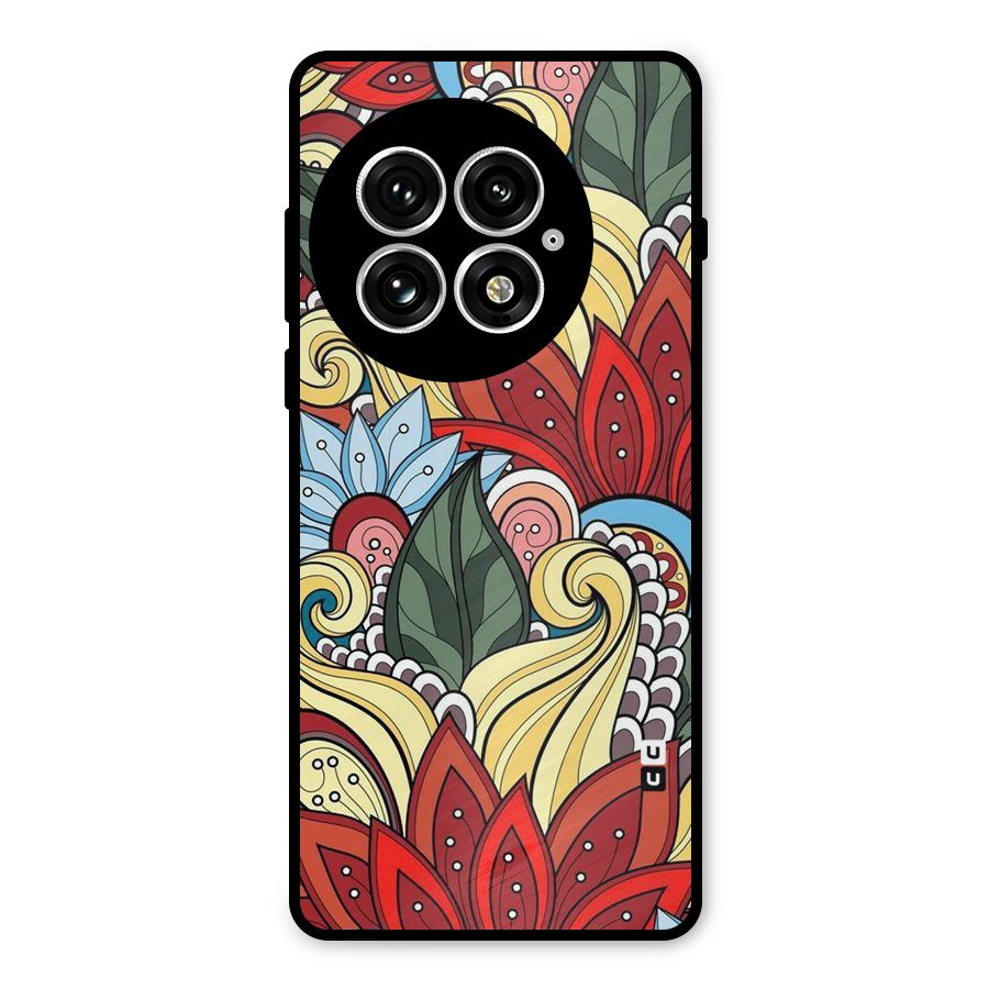 Cute Doodle Metal Back Case for OnePlus 13