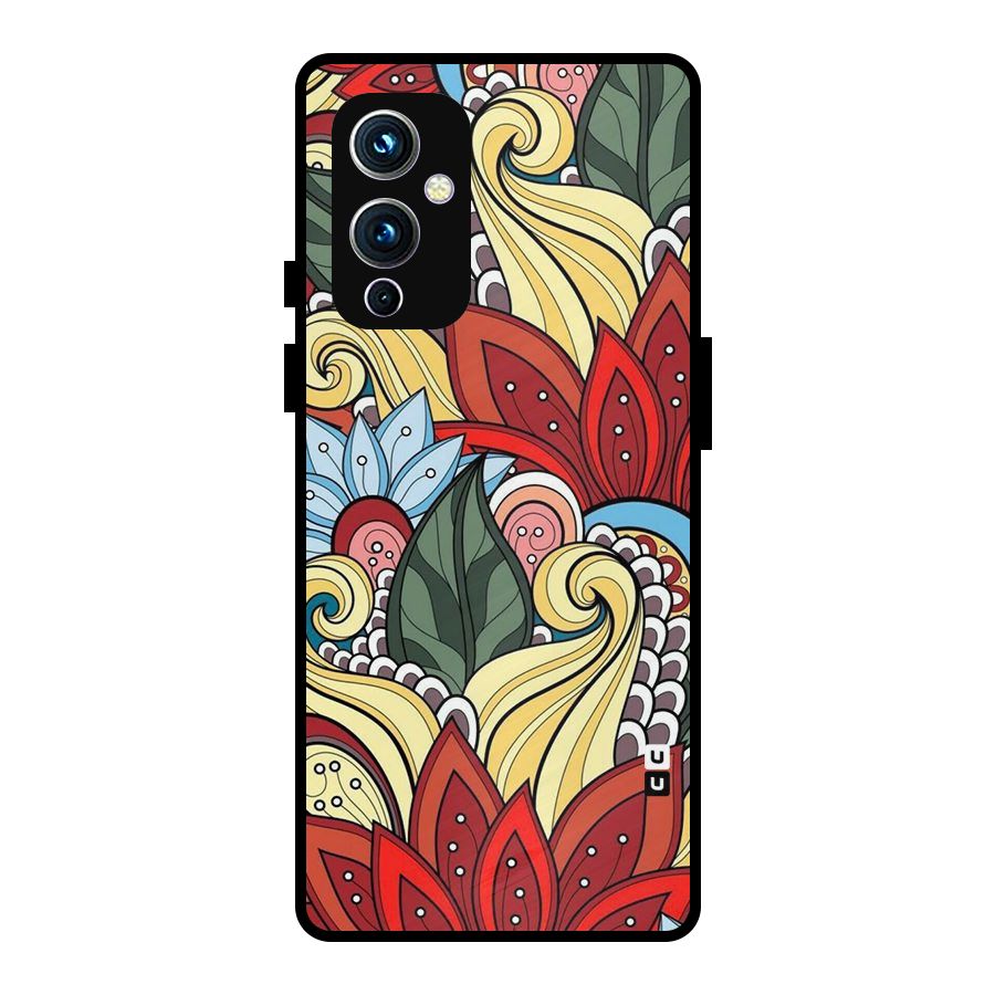 Cute Doodle Metal Back Case for OnePlus 9