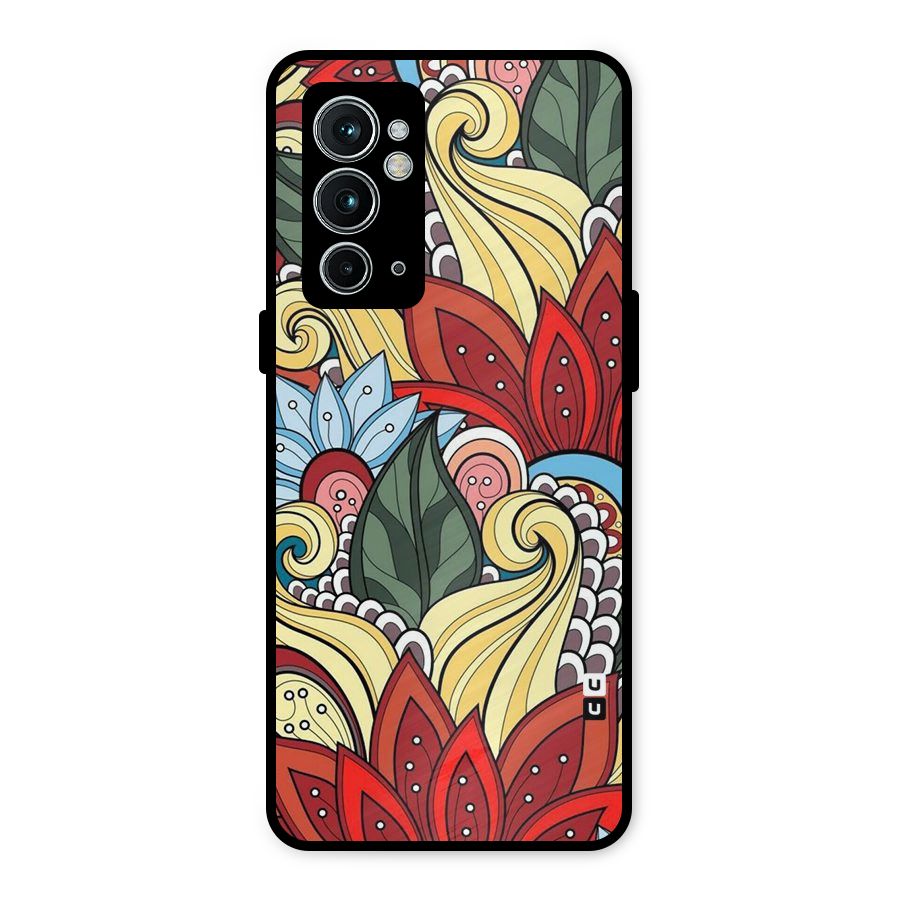 Cute Doodle Metal Back Case for OnePlus 9RT 5G