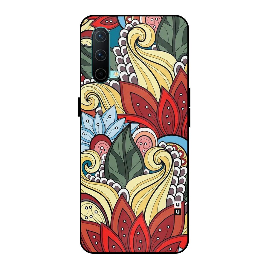 Cute Doodle Metal Back Case for OnePlus Nord CE 5G