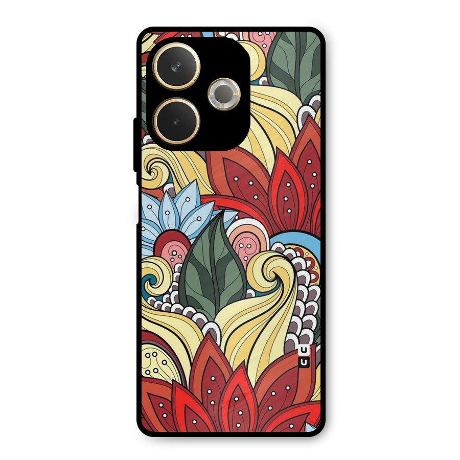 Cute Doodle Metal Back Case for Oppo A5 Pro