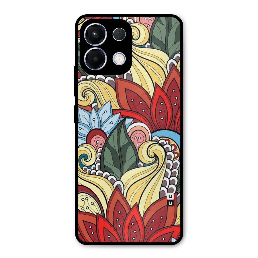 Cute Doodle Metal Back Case for Oppo K13