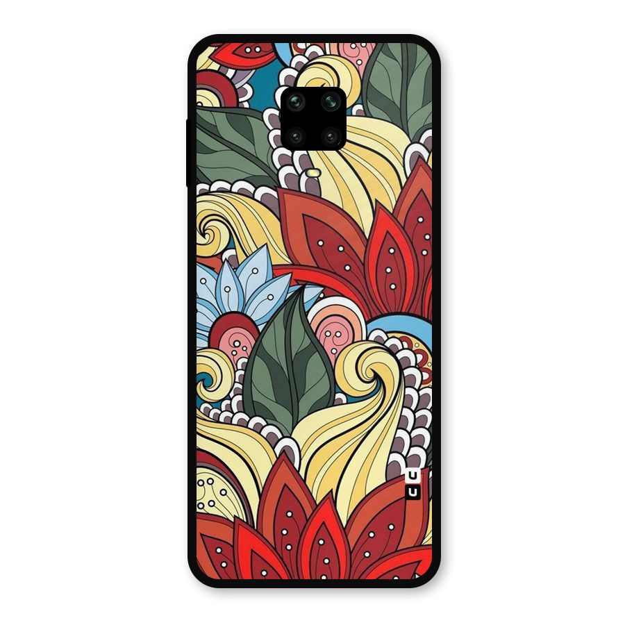 Cute Doodle Metal Back Case for Poco M2 Pro