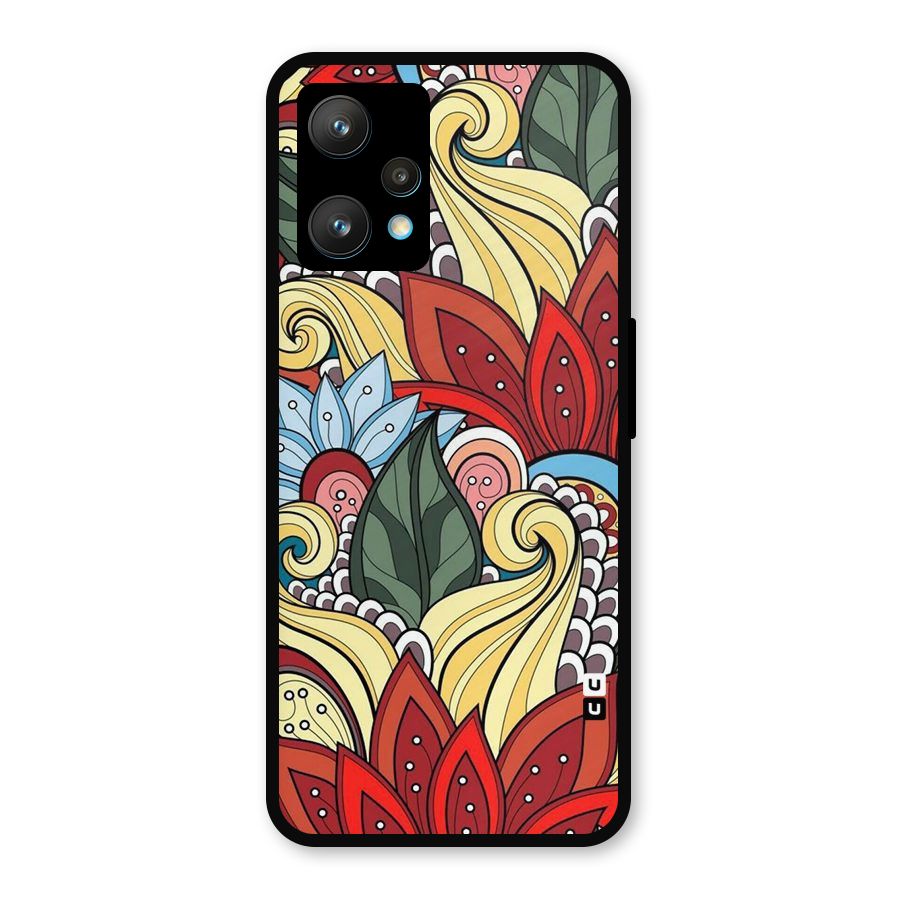 Cute Doodle Metal Back Case for Realme 9 Pro Plus 5G