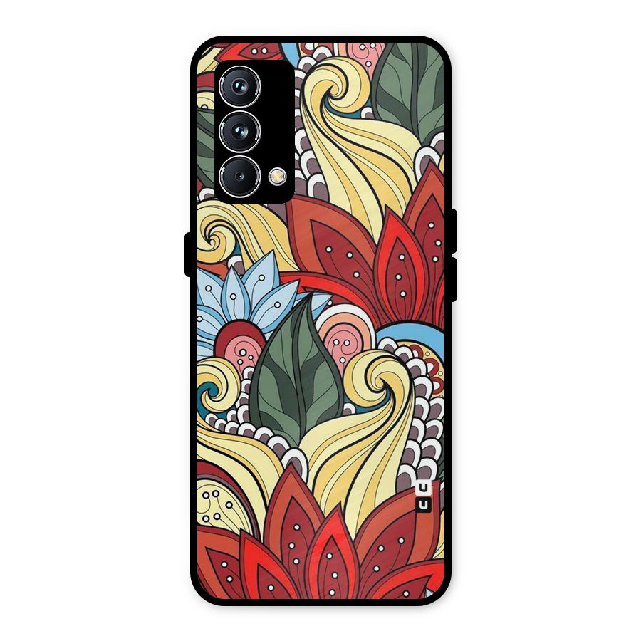 Cute Doodle Metal Back Case for Realme GT Master Edition