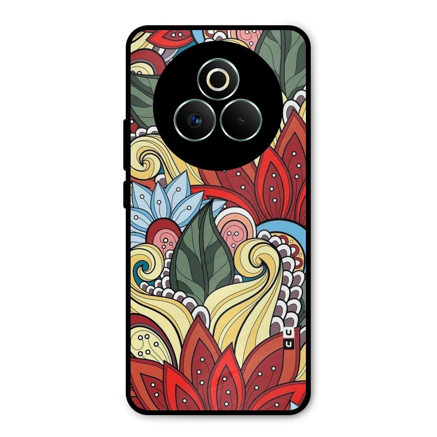 Cute Doodle Metal Back Case for Realme P3 Pro