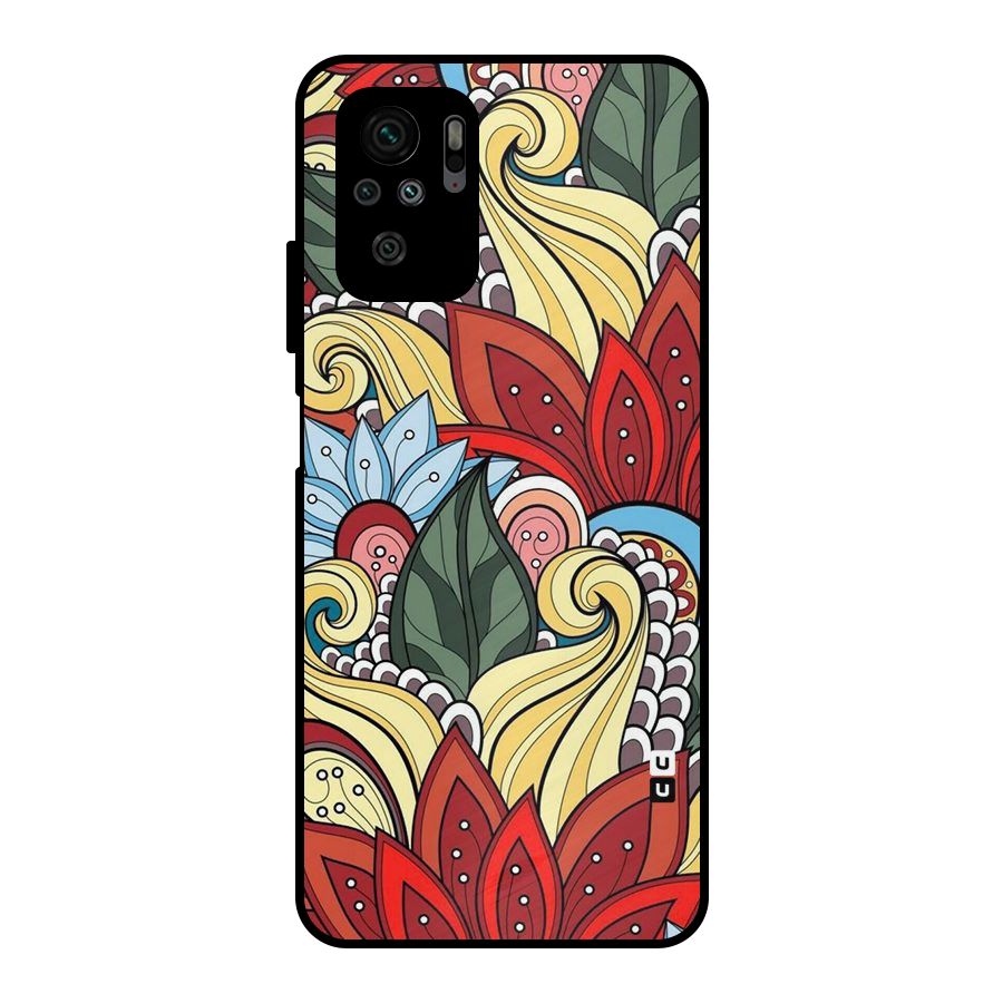 Cute Doodle Metal Back Case for Redmi Note 10S