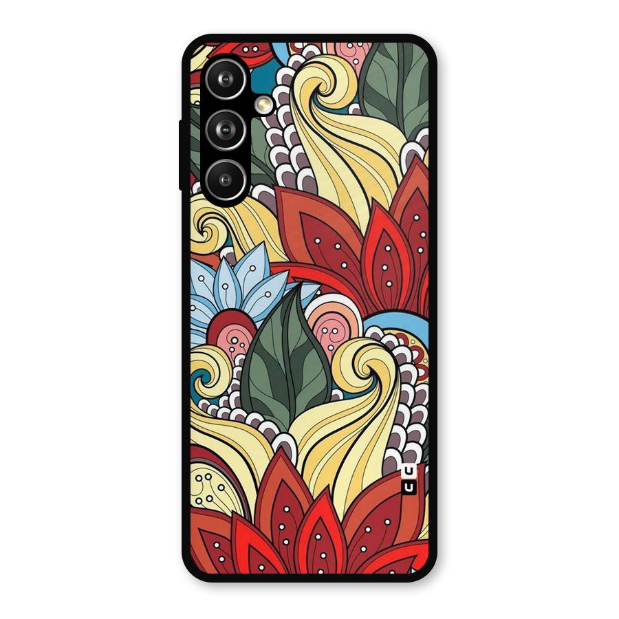 Cute Doodle Metal Back Case for Samsung Galaxy M54