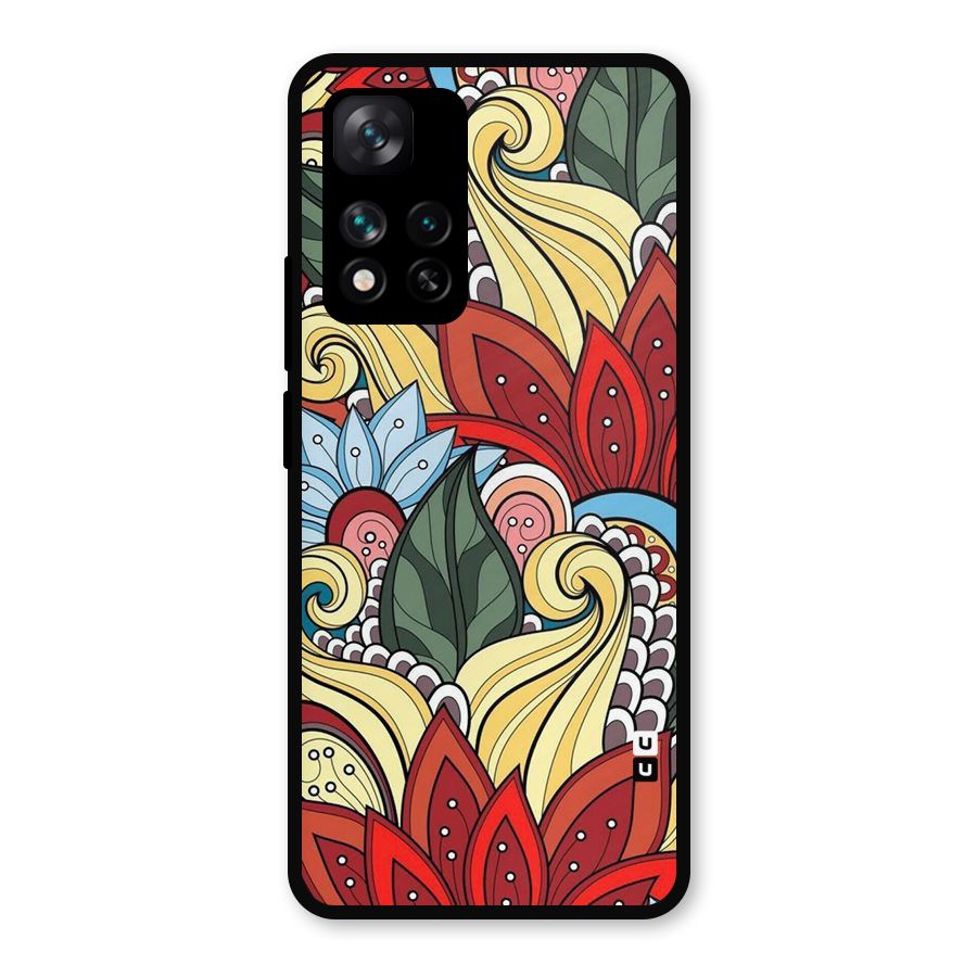 Cute Doodle Metal Back Case for Xiaomi 11i Hypercharge 5G