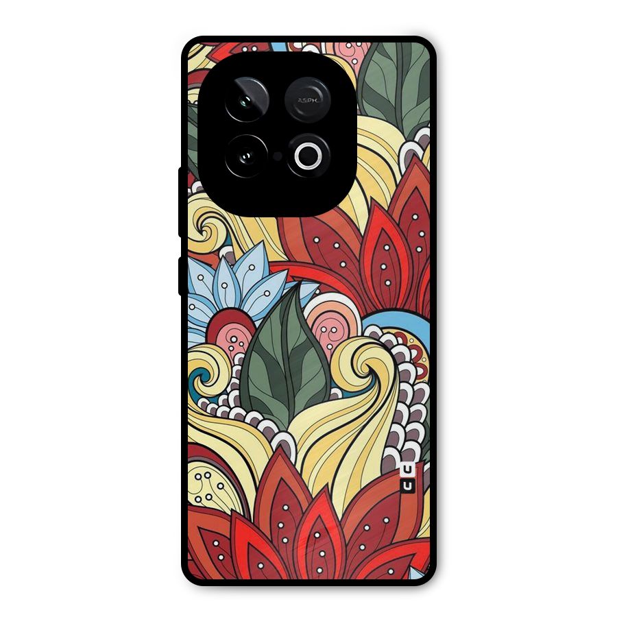Cute Doodle Metal Back Case for iQOO Neo 10