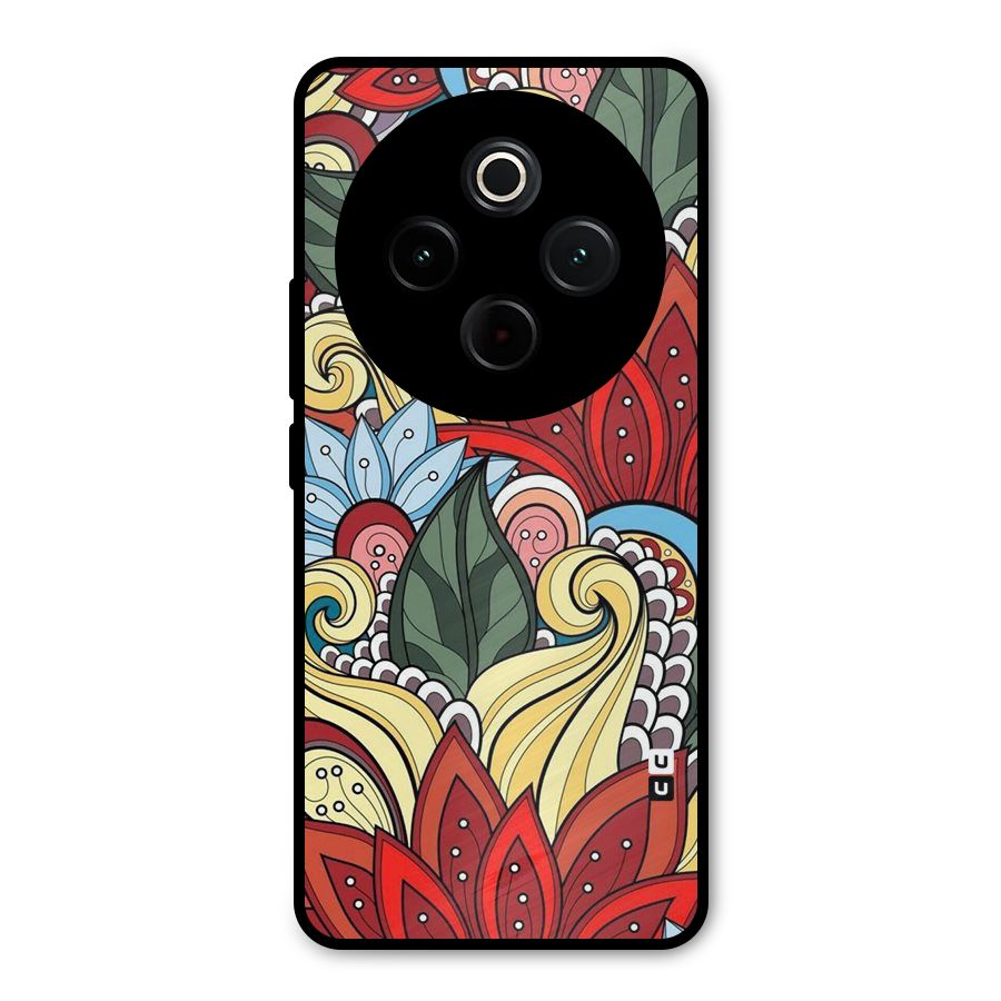 Cute Doodle Metal Back Case for iQOO Z10