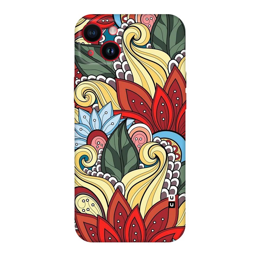 Cute Doodle Original Polycarbonate Back Case for iPhone 14 Plus