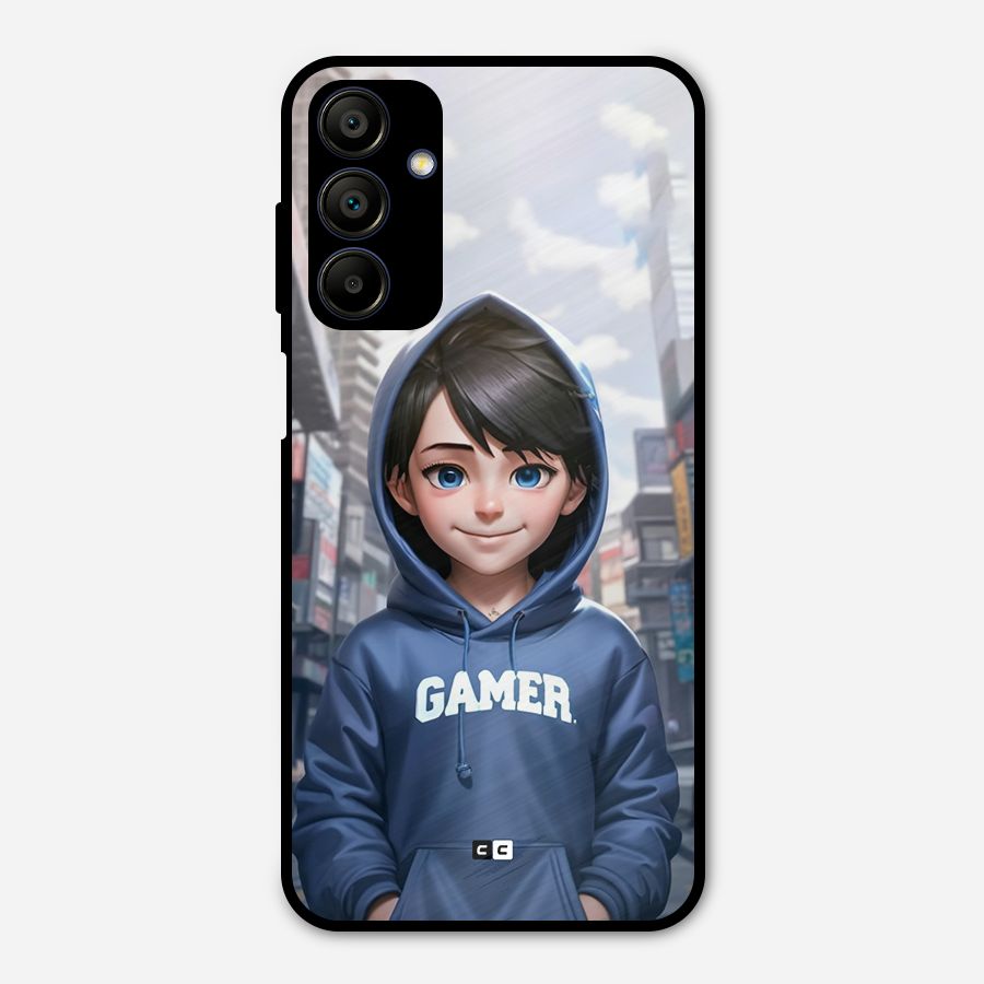Cute Gamer Metal Back Case for Galaxy A15 5G