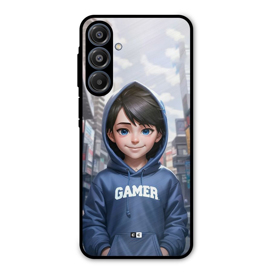 Cute Gamer Metal Back Case for Galaxy A16 5G