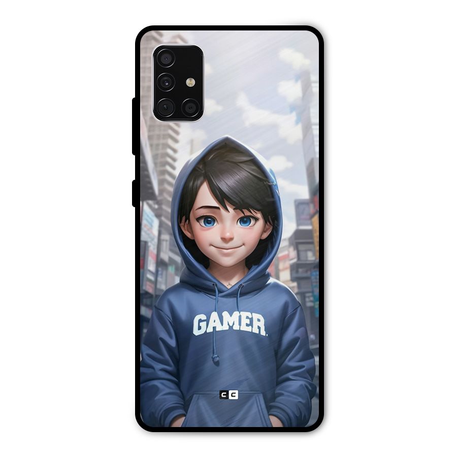 Cute Gamer Metal Back Case for Galaxy A51