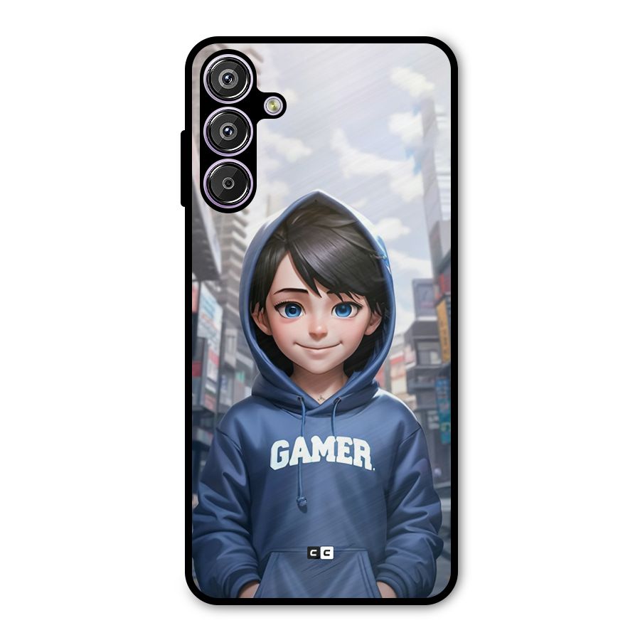 Cute Gamer Metal Back Case for Galaxy M15