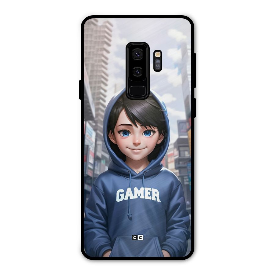Cute Gamer Metal Back Case for Galaxy S9 Plus