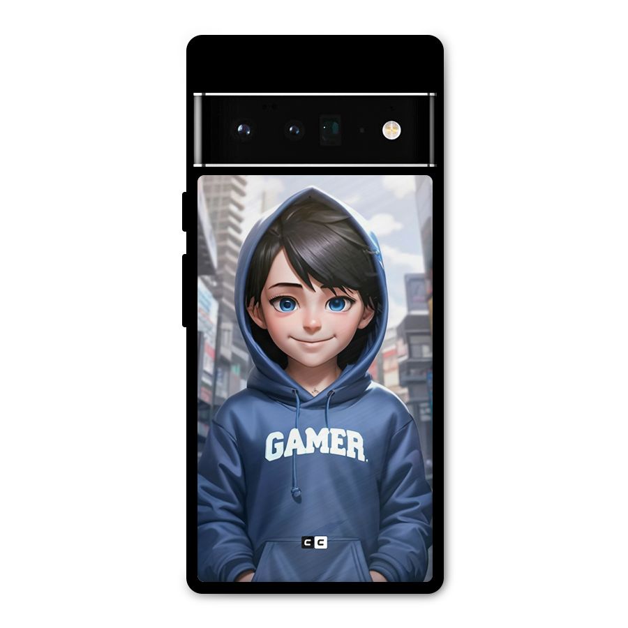Cute Gamer Metal Back Case for Google Pixel 6 Pro