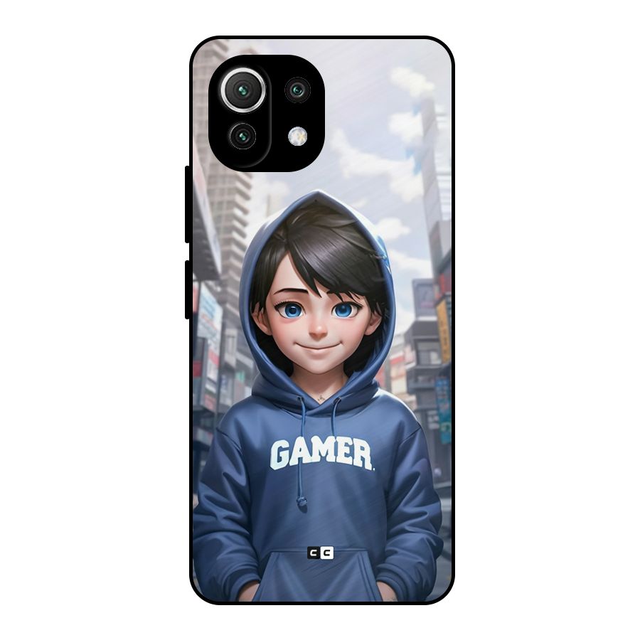 Cute Gamer Metal Back Case for Mi 11 Lite NE 5G