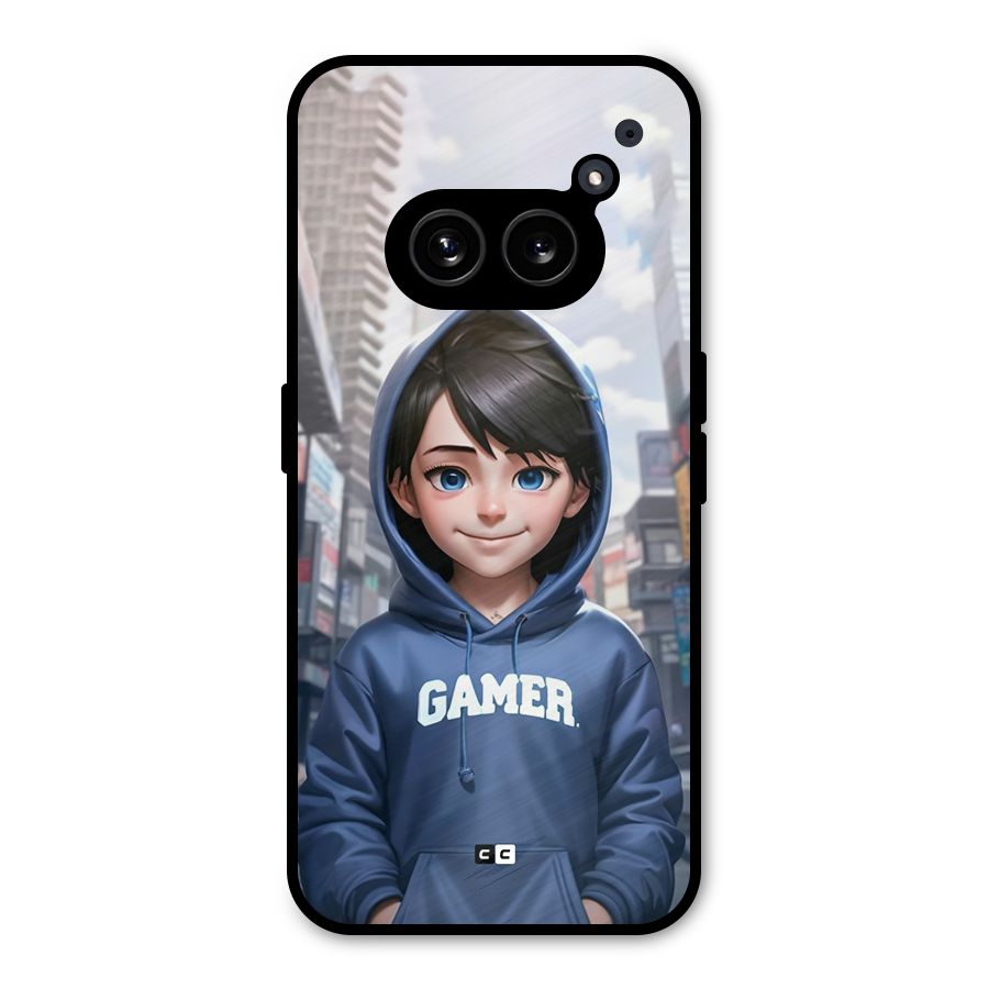 Cute Gamer Metal Back Case for Nothing Phone 2a Plus