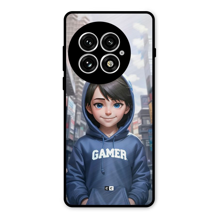 Cute Gamer Metal Back Case for OnePlus 13