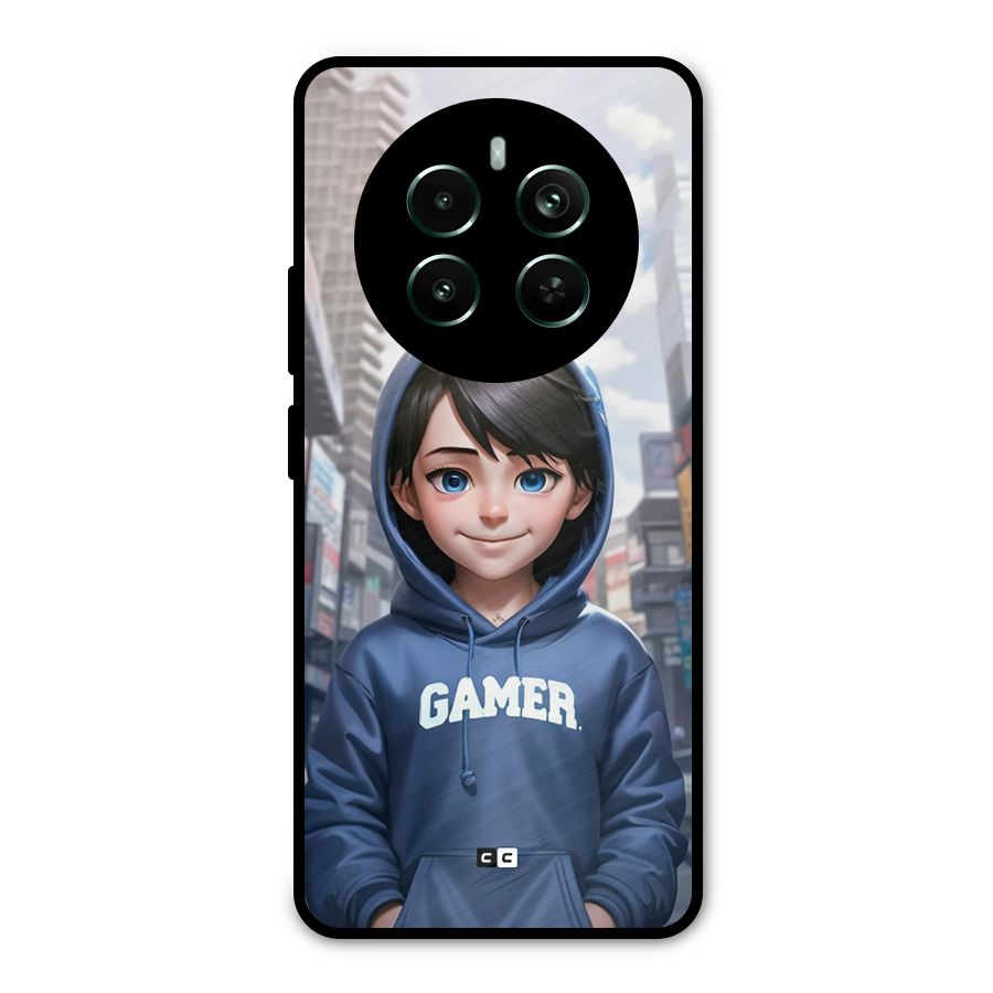 Cute Gamer Metal Back Case for Realme 12 Pro Plus