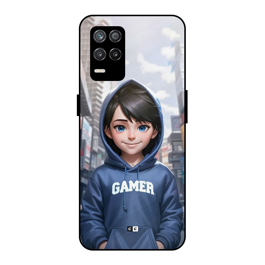 Cute Gamer Metal Back Case for Realme 8s 5G