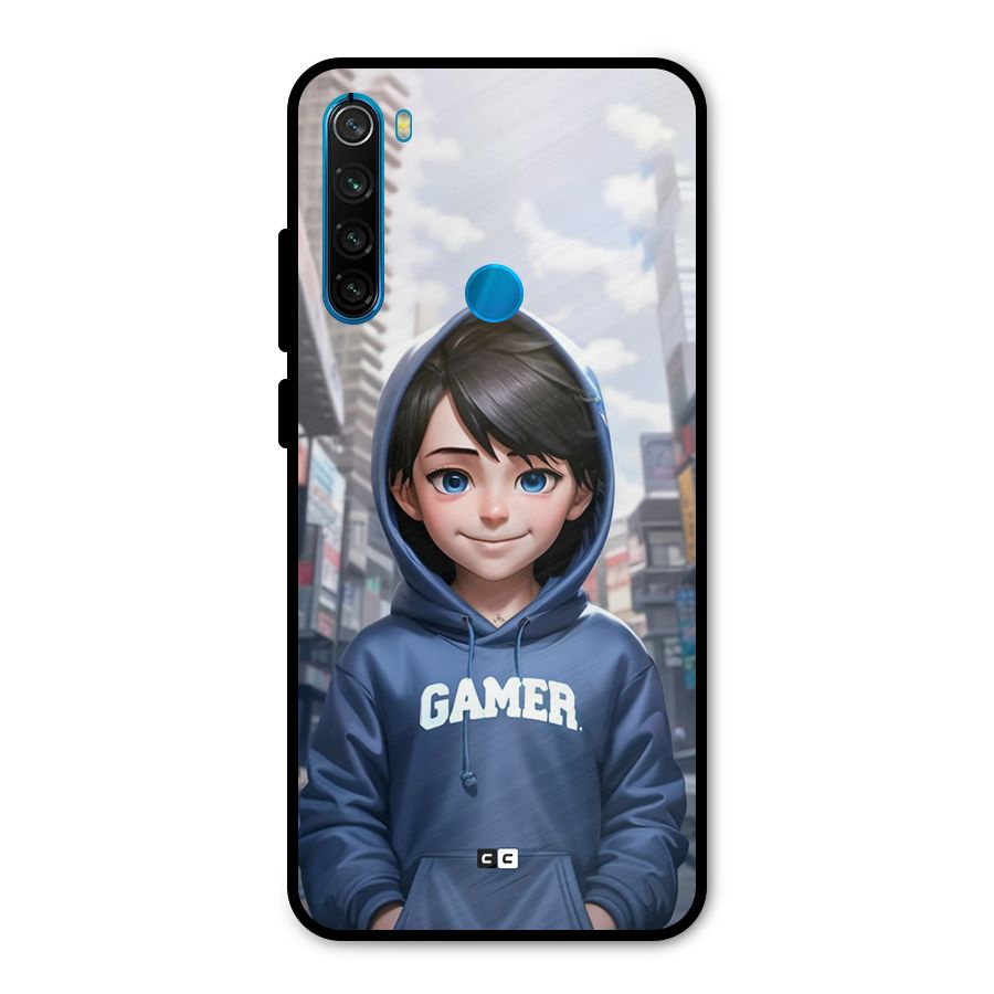 Cute Gamer Metal Back Case for Redmi Note 8