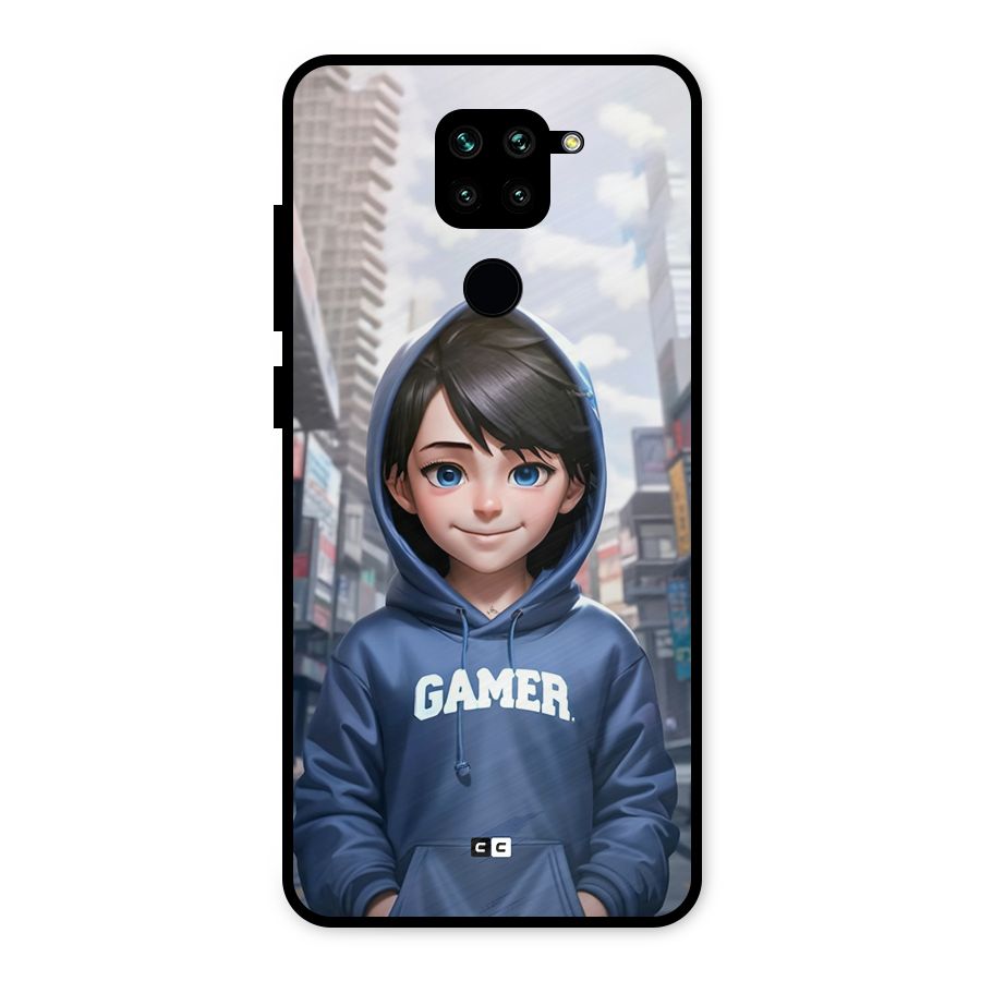 Cute Gamer Metal Back Case for Redmi Note 9
