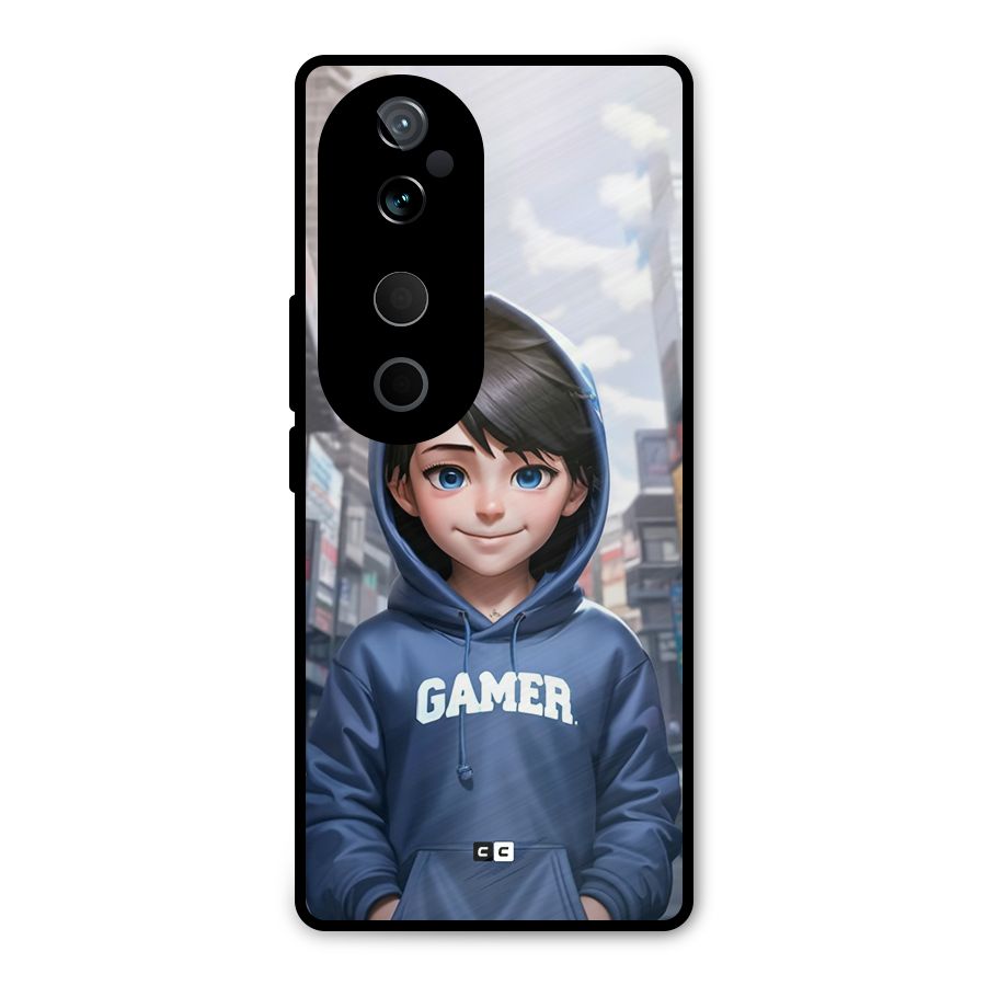 Cute Gamer Metal Back Case for Vivo T3 Ultra