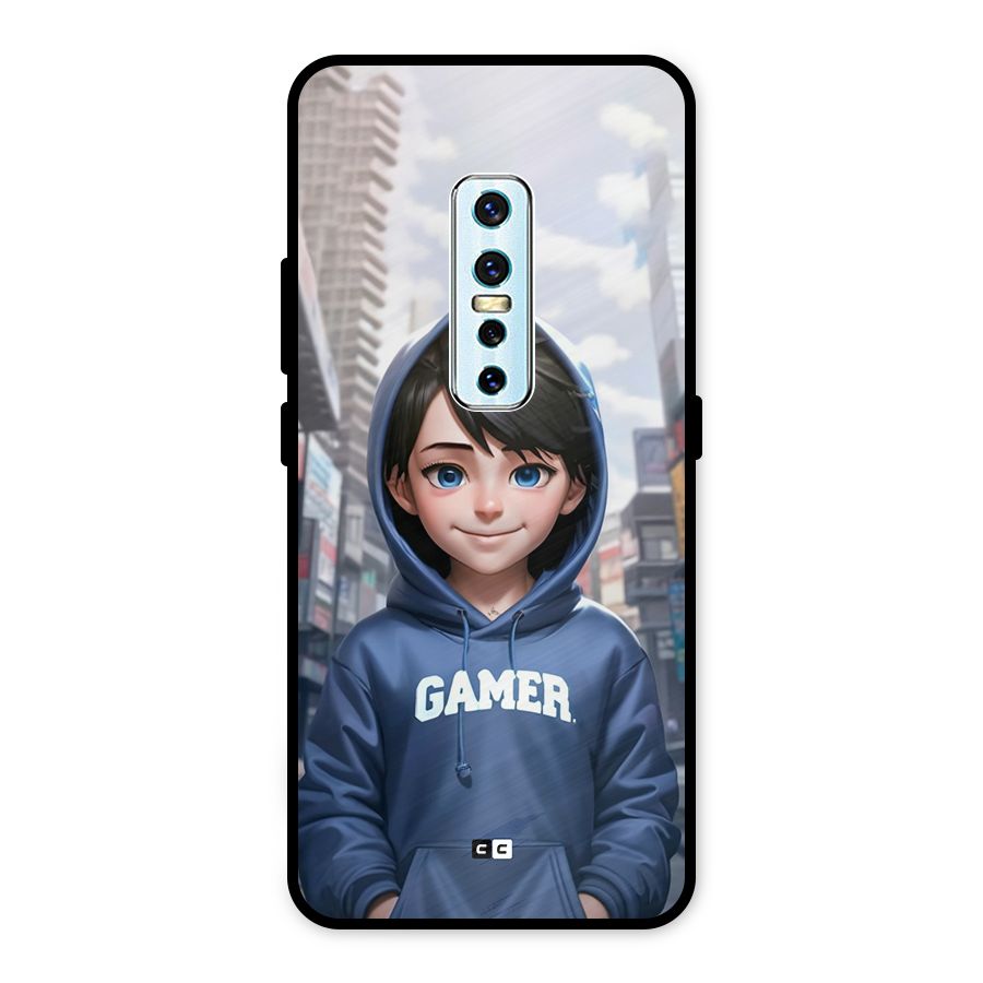 Cute Gamer Metal Back Case for Vivo V17 Pro