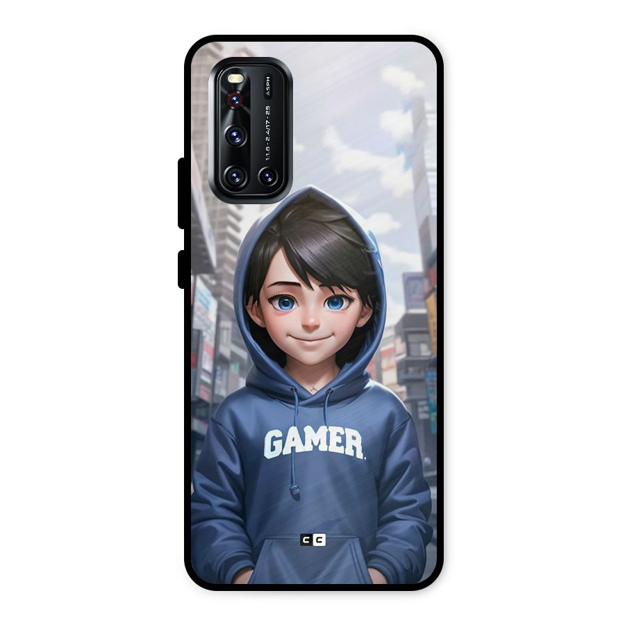 Cute Gamer Metal Back Case for Vivo V19